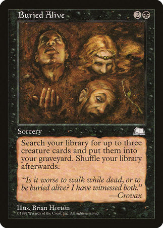 Buried Alive [Weatherlight] | Jomio and Rueliete's Cards and Comics