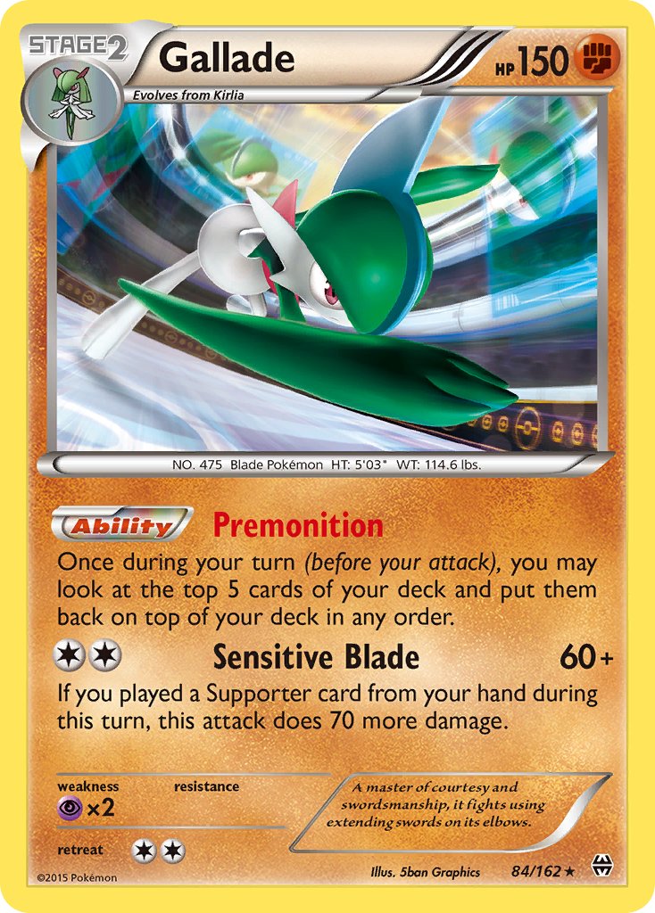 Gallade (84/162) (Cosmos Holo) (Blister Exclusive) [XY: BREAKthrough] | Jomio and Rueliete's Cards and Comics