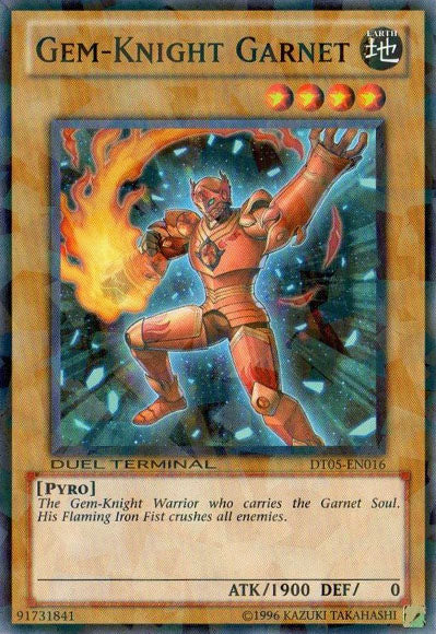 Gem-Knight Garnet [DT05-EN016] Common | Jomio and Rueliete's Cards and Comics