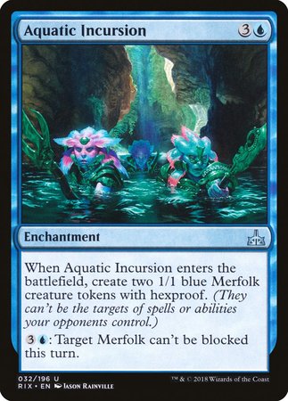 Aquatic Incursion [Rivals of Ixalan] | Jomio and Rueliete's Cards and Comics