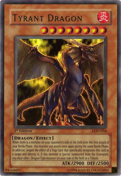 Tyrant Dragon [LOD-034] Ultra Rare | Jomio and Rueliete's Cards and Comics