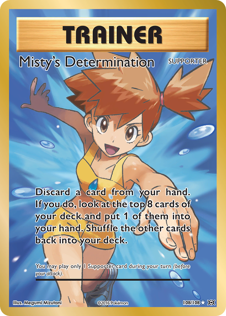 Misty's Determination (108/108) [XY: Evolutions] | Jomio and Rueliete's Cards and Comics