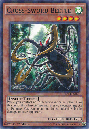 Cross-Sword Beetle (Shatterfoil) [BP03-EN053] Rare | Jomio and Rueliete's Cards and Comics