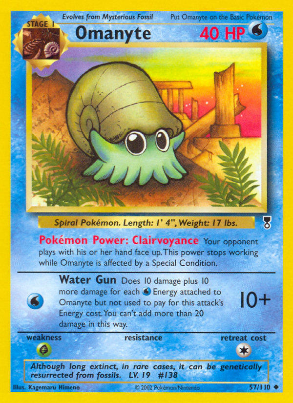 Omanyte (57/110) [Legendary Collection] | Jomio and Rueliete's Cards and Comics