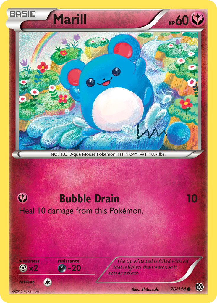 Marill (76/114) [XY: Steam Siege] | Jomio and Rueliete's Cards and Comics