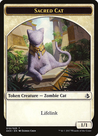 Sacred Cat Token [Amonkhet Tokens] | Jomio and Rueliete's Cards and Comics
