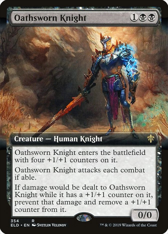 Oathsworn Knight (Extended Art) [Throne of Eldraine] | Jomio and Rueliete's Cards and Comics