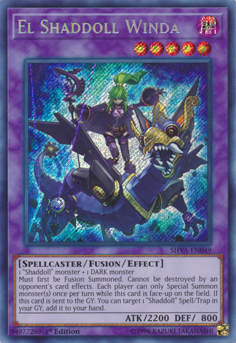 El Shaddoll Winda [SHVA-EN049] Secret Rare | Jomio and Rueliete's Cards and Comics