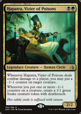 Hapatra, Vizier of Poisons [Amonkhet] | Jomio and Rueliete's Cards and Comics