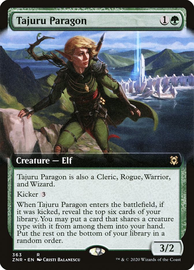 Tajuru Paragon (Extended Art) [Zendikar Rising] | Jomio and Rueliete's Cards and Comics