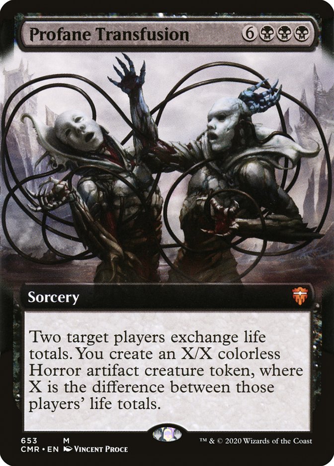 Profane Transfusion (Extended Art) [Commander Legends] | Jomio and Rueliete's Cards and Comics