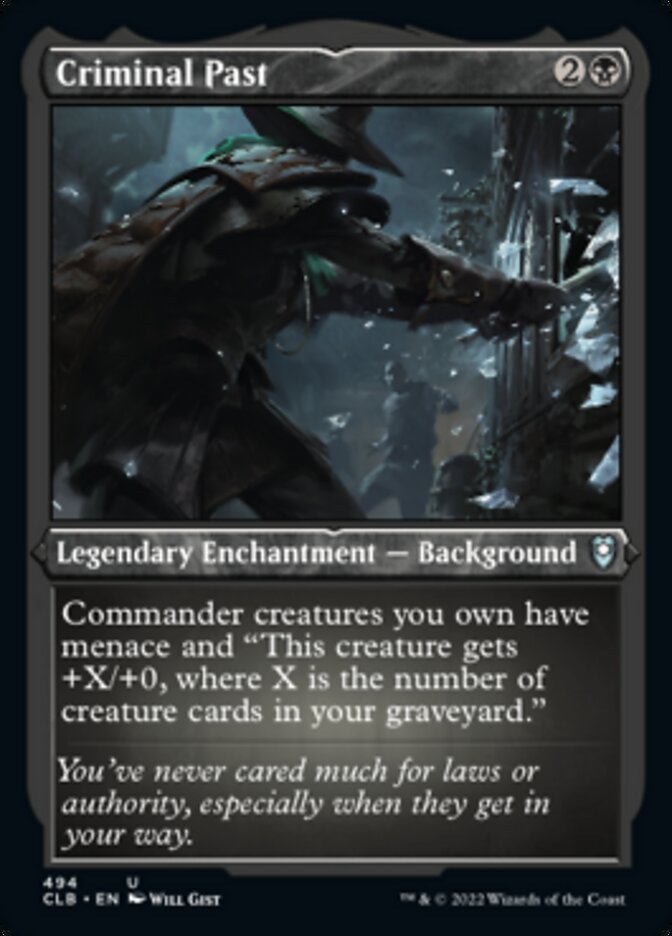 Criminal Past (Foil Etched) [Commander Legends: Battle for Baldur's Gate] | Jomio and Rueliete's Cards and Comics