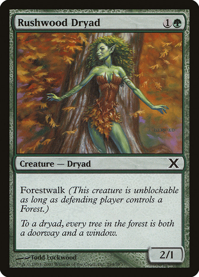 Rushwood Dryad [Tenth Edition] | Jomio and Rueliete's Cards and Comics