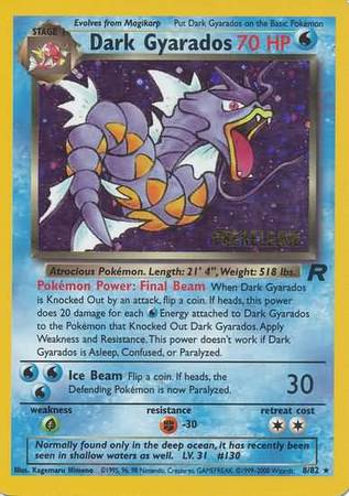 Dark Gyarados (8/82) (Prerelease Promo) [Team Rocket Unlimited] | Jomio and Rueliete's Cards and Comics