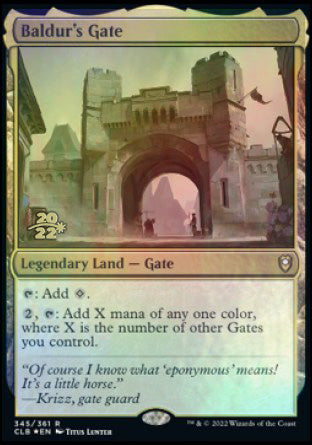 Baldur's Gate [Commander Legends: Battle for Baldur's Gate Prerelease Promos] | Jomio and Rueliete's Cards and Comics