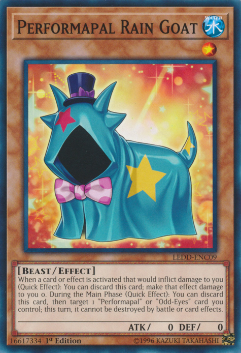 Performapal Rain Goat [LEDD-ENC09] Common | Jomio and Rueliete's Cards and Comics