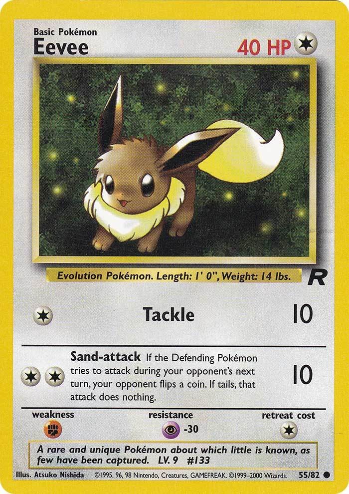 Eevee (55/82) [Team Rocket Unlimited] | Jomio and Rueliete's Cards and Comics