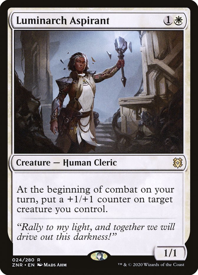 Luminarch Aspirant [Zendikar Rising] | Jomio and Rueliete's Cards and Comics