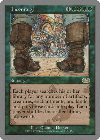 Incoming! [Unglued] | Jomio and Rueliete's Cards and Comics