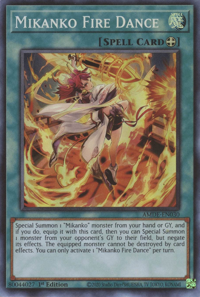Mikanko Fire Dance [AMDE-EN030] Super Rare | Jomio and Rueliete's Cards and Comics