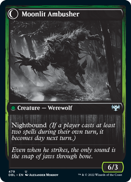 Oakshade Stalker // Moonlit Ambusher [Innistrad: Double Feature] | Jomio and Rueliete's Cards and Comics