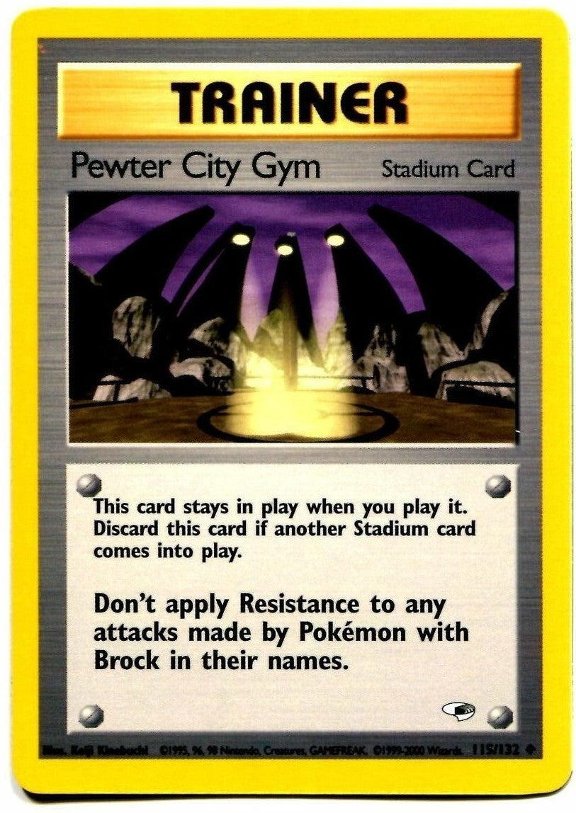 Pewter City Gym (115/132) [Gym Heroes Unlimited] | Jomio and Rueliete's Cards and Comics