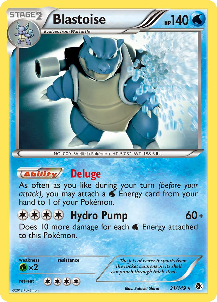 Blastoise (31/149) (Theme Deck Exclusive) [Black & White: Boundaries Crossed] | Jomio and Rueliete's Cards and Comics