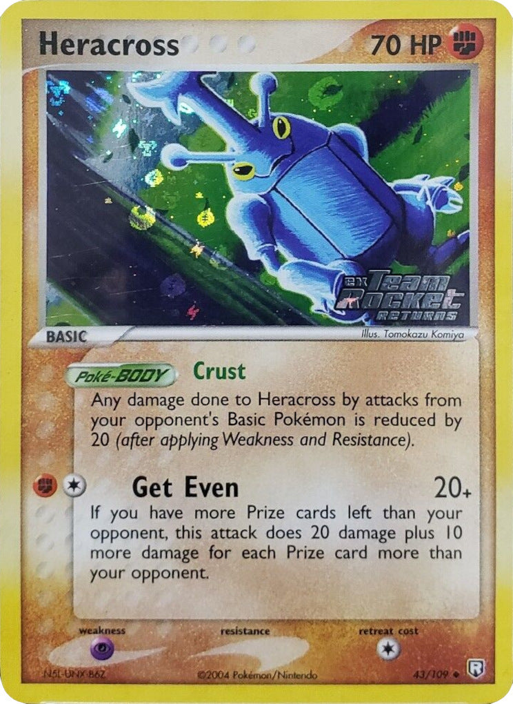 Heracross (43/109) (Stamped) [EX: Team Rocket Returns] | Jomio and Rueliete's Cards and Comics