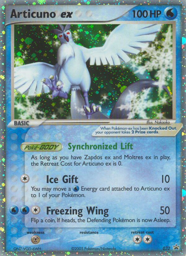 Articuno ex (032) [Nintendo: Black Star Promos] | Jomio and Rueliete's Cards and Comics