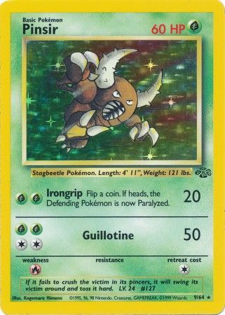 Pinsir (9/64) [Jungle Unlimited] | Jomio and Rueliete's Cards and Comics