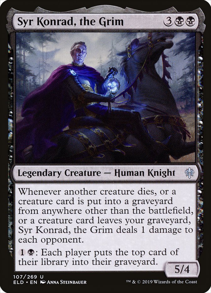 Syr Konrad, the Grim [Throne of Eldraine] | Jomio and Rueliete's Cards and Comics
