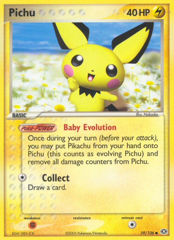 Pichu (59/106) [EX: Emerald] | Jomio and Rueliete's Cards and Comics