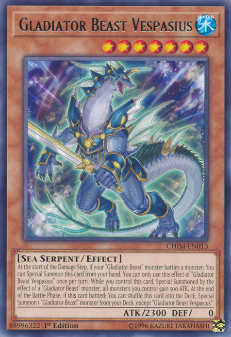 Gladiator Beast Vespasius [CHIM-EN013] Rare | Jomio and Rueliete's Cards and Comics