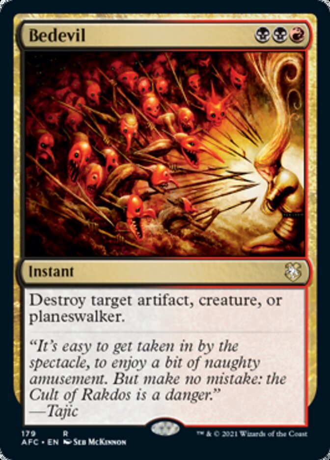 Bedevil [Dungeons & Dragons: Adventures in the Forgotten Realms Commander] | Jomio and Rueliete's Cards and Comics