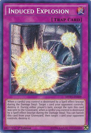 Induced Explosion [MVP1-ENS09] Secret Rare | Jomio and Rueliete's Cards and Comics