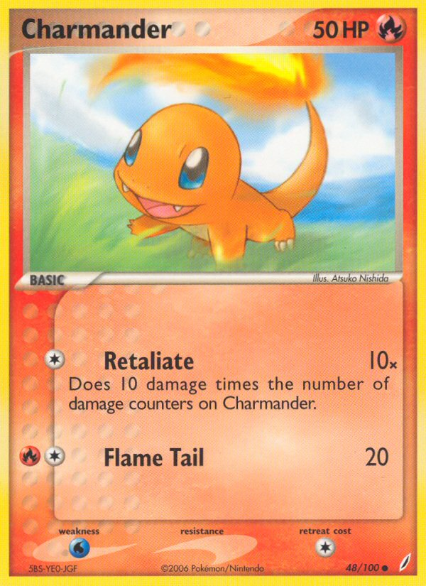 Charmander (48/100) [EX: Crystal Guardians] | Jomio and Rueliete's Cards and Comics