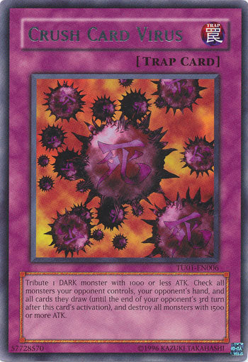 Crush Card Virus [TU01-EN006] Rare | Jomio and Rueliete's Cards and Comics