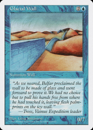 Glacial Wall [Fifth Edition] | Jomio and Rueliete's Cards and Comics