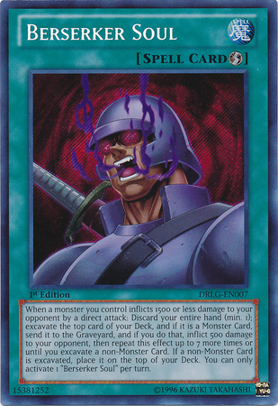 Berserker Soul [DRLG-EN007] Secret Rare | Jomio and Rueliete's Cards and Comics