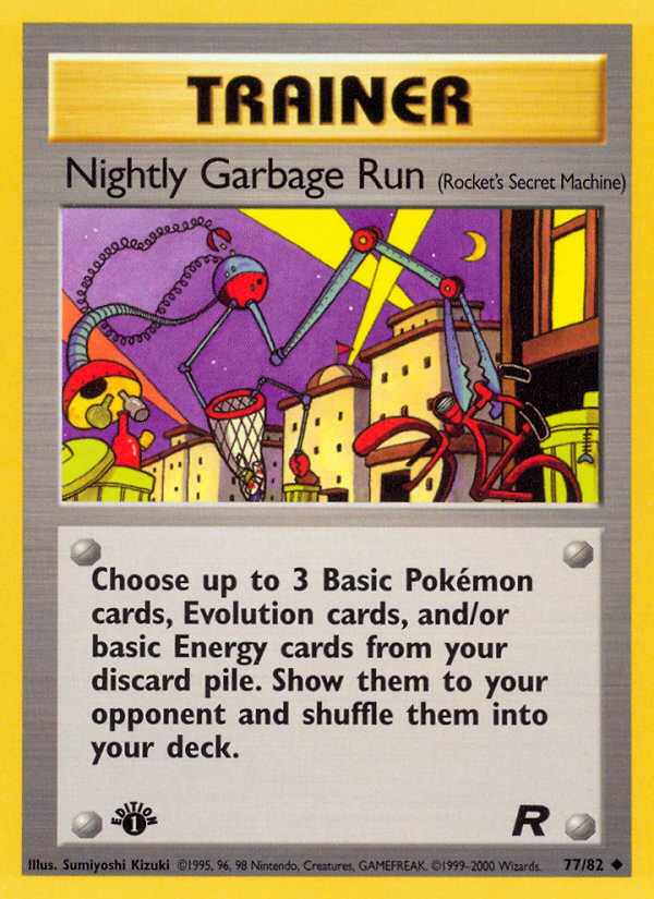 Nightly Garbage Run (77/82) [Team Rocket 1st Edition] | Jomio and Rueliete's Cards and Comics