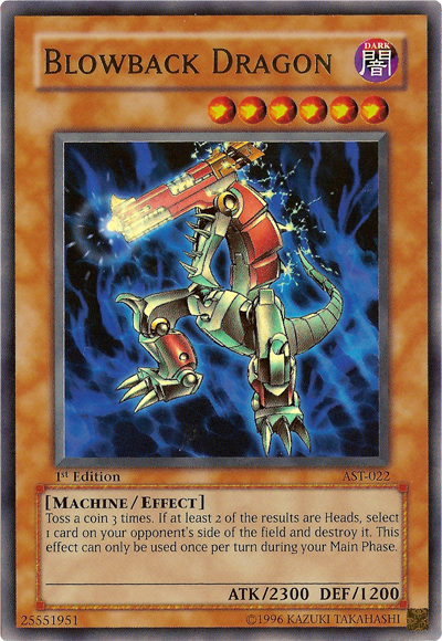 Blowback Dragon [AST-022] Ultra Rare | Jomio and Rueliete's Cards and Comics
