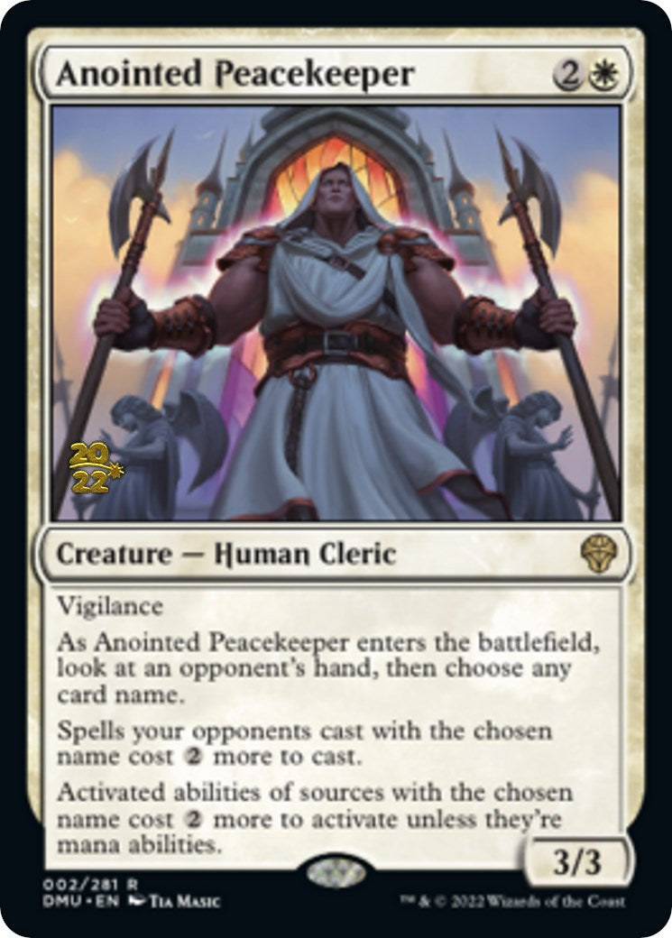 Anointed Peacekeeper [Dominaria United Prerelease Promos] | Jomio and Rueliete's Cards and Comics