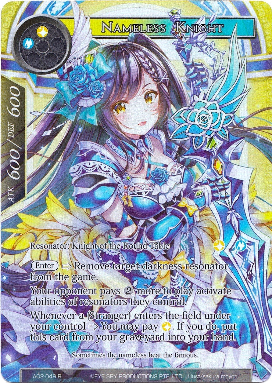 Nameless Knight (Full Art) (AO2-049) [Alice Origin II] | Jomio and Rueliete's Cards and Comics