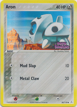 Aron (58/110) (Stamped) [EX: Holon Phantoms] | Jomio and Rueliete's Cards and Comics