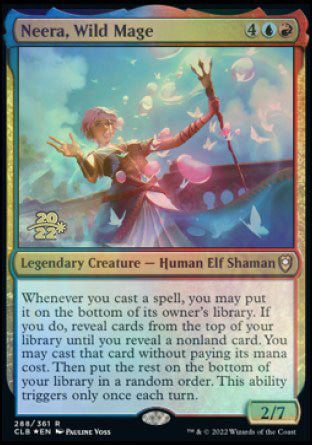Neera, Wild Mage [Commander Legends: Battle for Baldur's Gate Prerelease Promos] | Jomio and Rueliete's Cards and Comics
