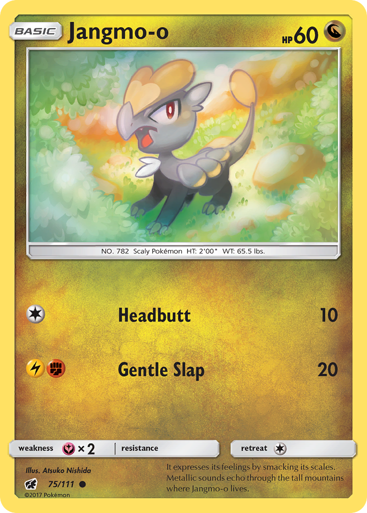 Jangmo-o (75/111) [Sun & Moon: Crimson Invasion] | Jomio and Rueliete's Cards and Comics