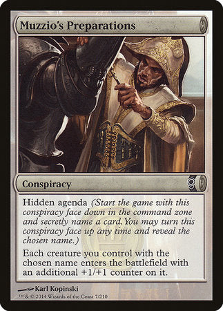 Muzzio's Preparations [Conspiracy] | Jomio and Rueliete's Cards and Comics