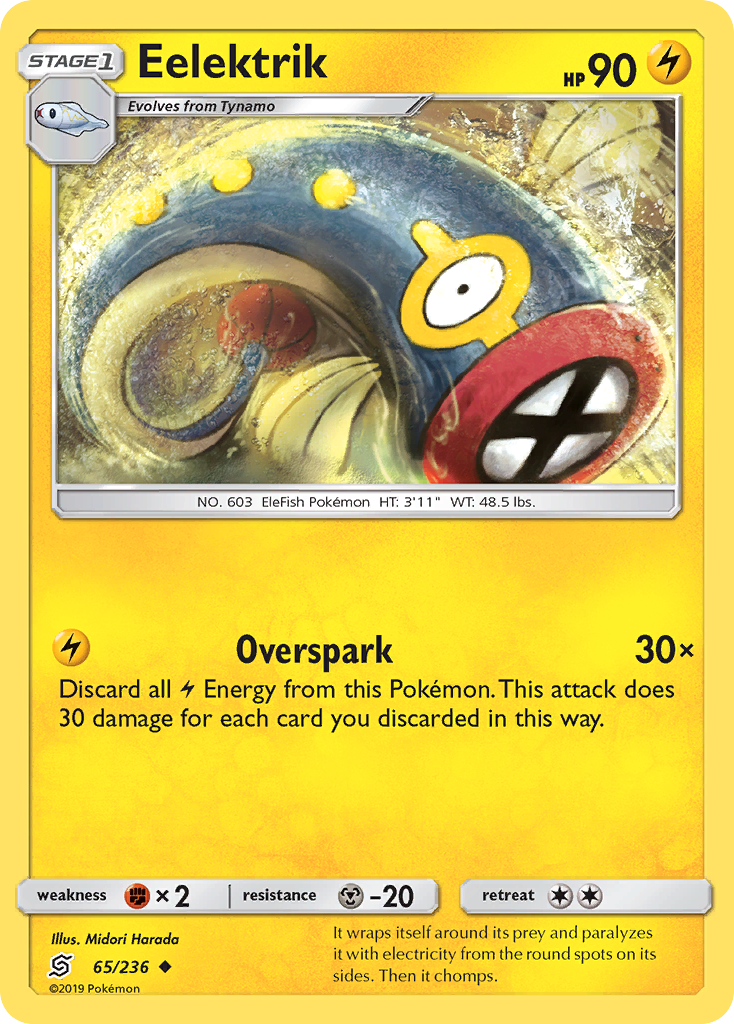 Eelektrik (65/236) [Sun & Moon: Unified Minds] | Jomio and Rueliete's Cards and Comics