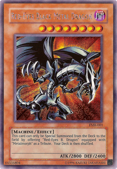 Red-Eyes Black Metal Dragon (Forbidden Memories) [FMR-001] Prismatic Secret Rare | Jomio and Rueliete's Cards and Comics