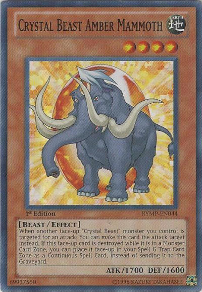 Crystal Beast Amber Mammoth [RYMP-EN044] Super Rare | Jomio and Rueliete's Cards and Comics